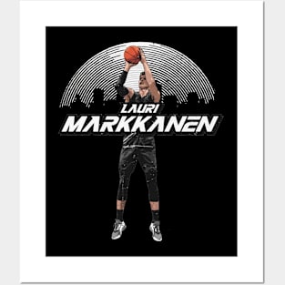 Lauri Markkanen Utah Skyline Posters and Art